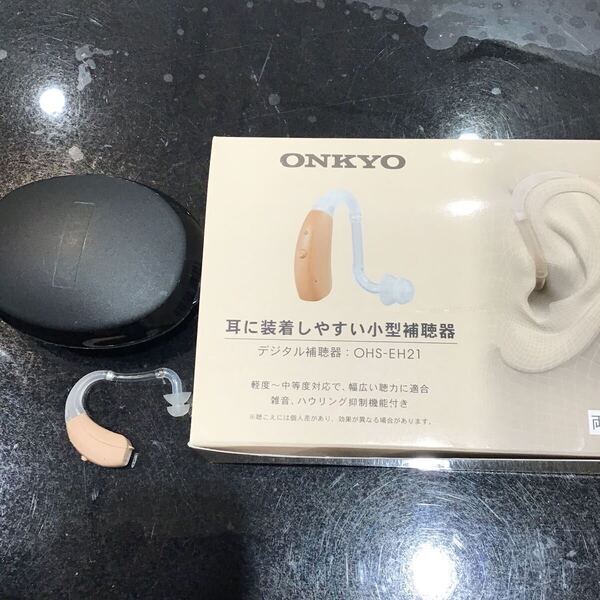 展示品オンキヨー OHS-EH21 耳掛け補聴器 (左右兼用)たたみ 簡易包装発送