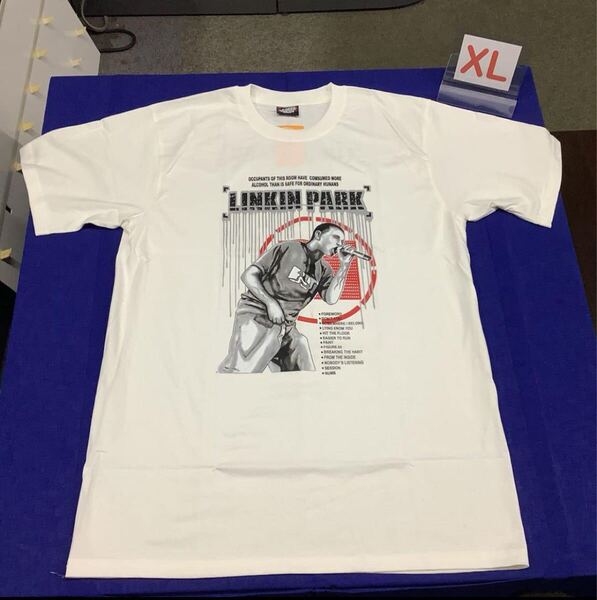 SRXLC2 リンキン・パーク バンドTシャツ XLサイズ 白 2 LINKIN PARK 半袖Tシャツ ロックTシャツ ホワイト