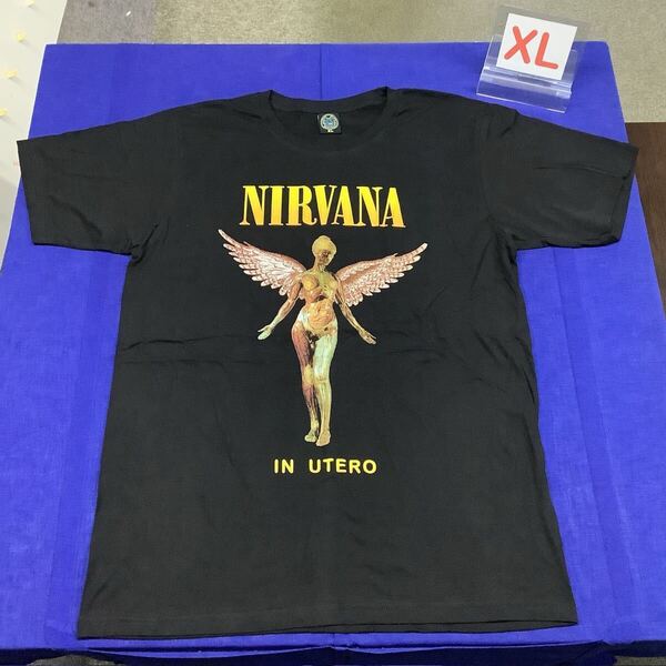 SRXLD2 ニルヴァーナ バンドTシャツ XLサイズ 2 Nirvana 半袖 ロックバンド Tシャツ IN UTERO ニルバーナ