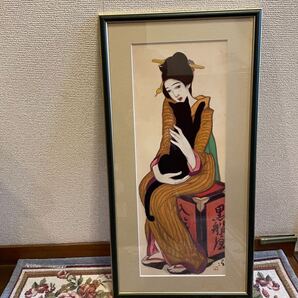 大正浪漫 竹久夢二 代表作 黒船屋 長額ポスター画 オリジナル