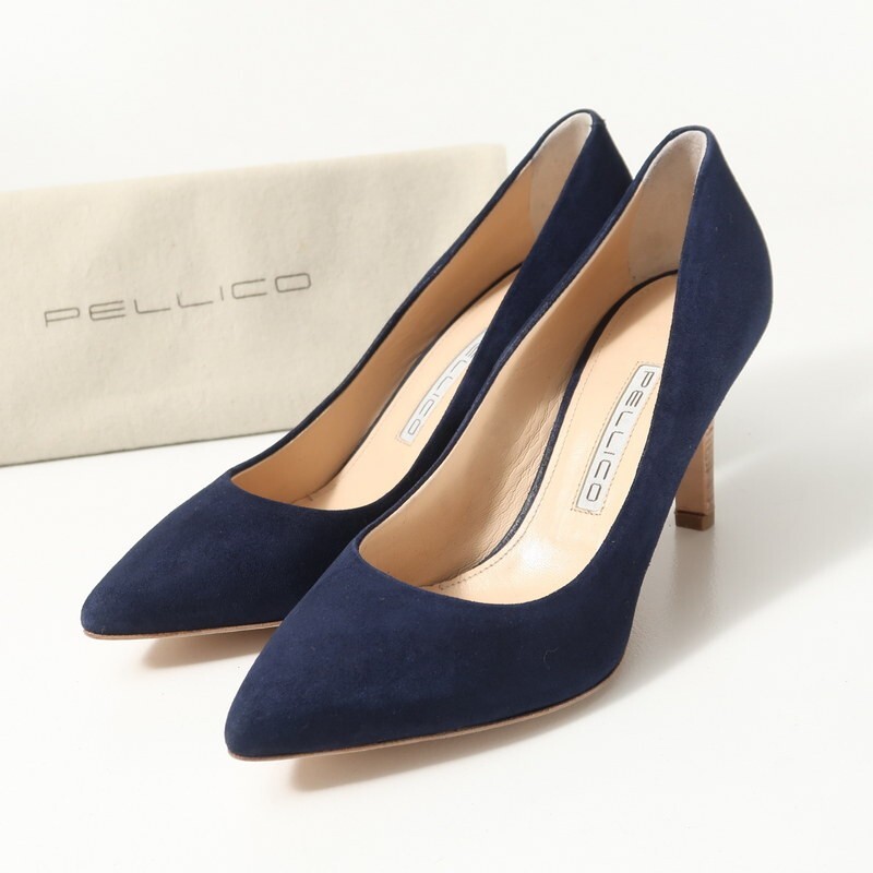 ペリーコ　パンプス　ネイビー　23.5 Yahoo!オークション -「ペリーコ パンプス ネイビー」の落札相場