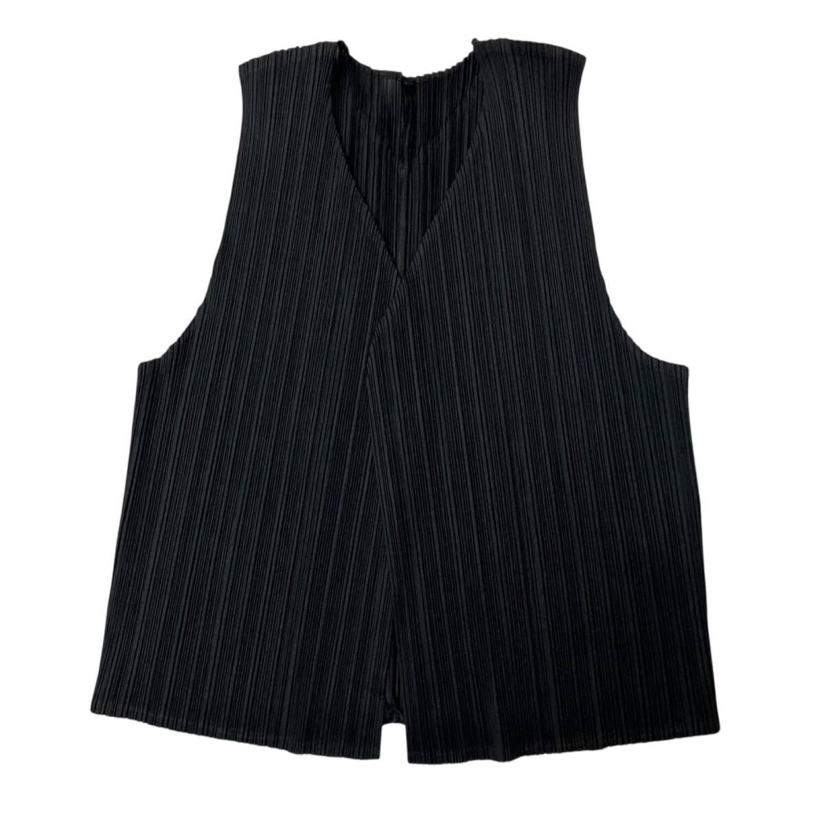 PLEATS PLEASE ジレ ベスト Yahoo!オークション -「issey miyake ベスト」(トップス) (女性