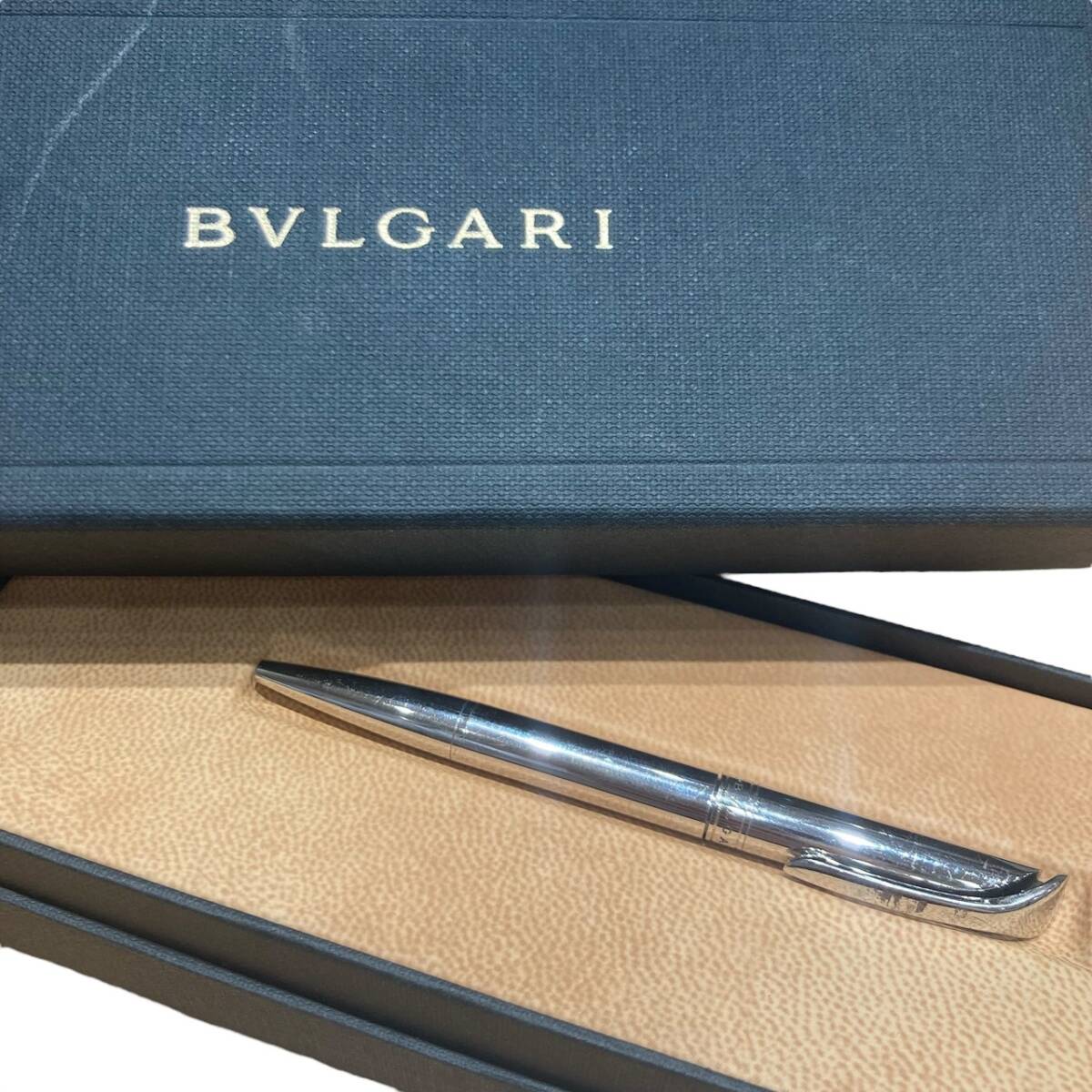 BVLGARI ブルガリ ツイスト式 ボールペン ブルー×シルバー Yahoo!オークション -「ブルガリボールペン」の落札相場・落札価格