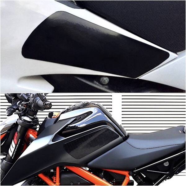 【即納】送料無料 ニーグリップタンクパッド ヤマハ WR250X/R KTM 125DUKE 250DUKE390DUKE DUCATI 848 998 1098 1198 ブラック 黒