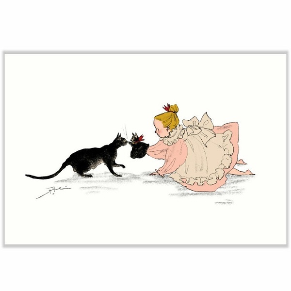 くらはしれい ポストカード よろしくね 日本 製 グリーティングカード 絵はがき 黒猫 クロネコ ネコ 猫 ねこ パタミン 小物 雑貨