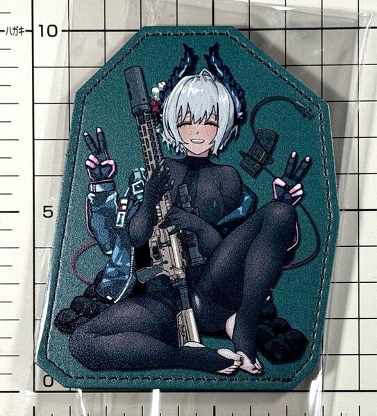 国内未発売 正規品(Tactical Nights series) Raidian レザー調ベルクロパッチ ■ アークナイツ 足フェチ ワッペン サバゲー 痛ワッペン