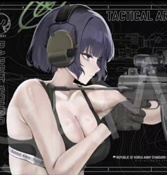 中韓同人イベント限定 FTE先生描き下ろし サキ 大判ゲーミングマウスパッド ■ ブルーアーカイブ ブルアカ プレイマット
