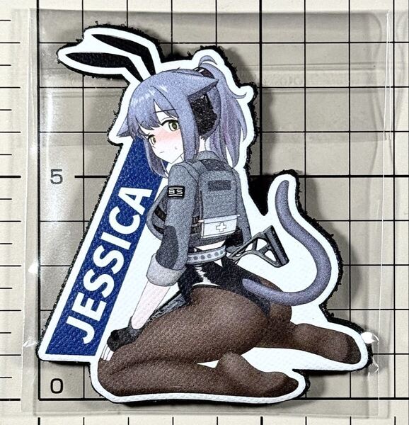 国内未発売 正規品(Tactical Nights series) ジェシカ レザー調ベルクロパッチ ■ アークナイツ 足裏 タイツ ワッペン サバゲー ワッペン