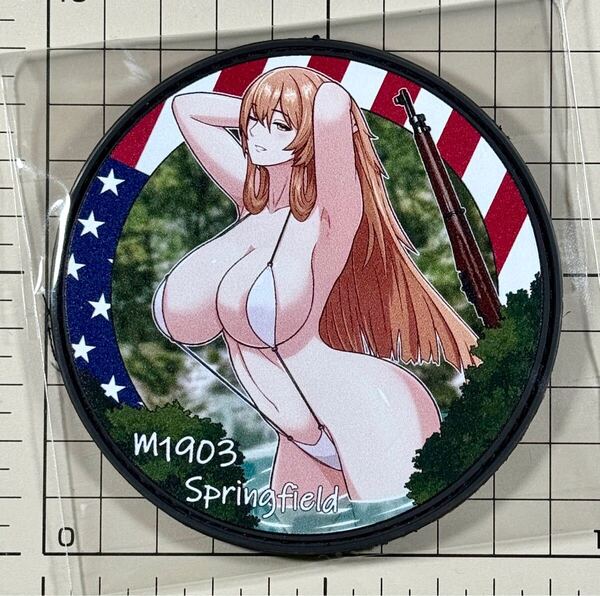 国内未発売 正規品 ドールズフロントライン スプリングフィールド シリコンラバーベルクロパッチ ■ ドルフロ M1903 ワッペン ミリタリー