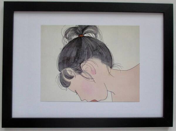 林静一「初めてのこと」 印刷物 画集画 B5新品額入り