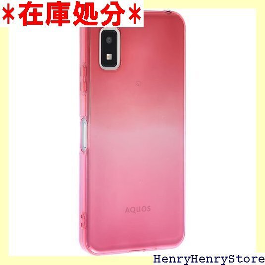 AQUOS wish3 ケース TPU グラデーション tbank モバイル マゼンタピンク A930AW3PP 1101