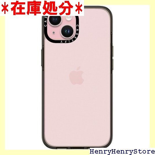 CASETiFY コンパクト iPhone 15 ケー 1.2mからの落下テストをクリア - クリア ブラック 1128
