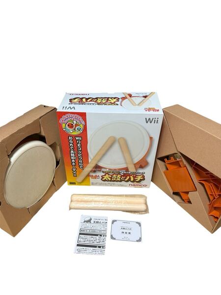【新品・未使用】namco太鼓の達人wii専用太鼓コントローラー太鼓とバチ任天堂 Nintendo Wii タタコン NC-110 台座