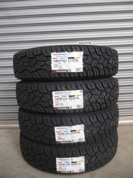 全国送料込☆ヨコハマジオランダーX-AT☆145R14C☆軽バン軽トラハイゼットエブリィアトレーNバンサンバーアクティバモスクリッパー