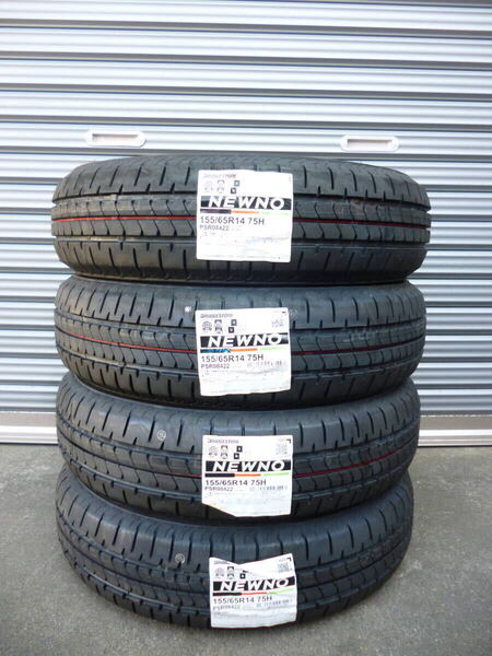 全国送料込み☆ブリヂストンNEWNO☆155/65R14☆軽自動車N-BOXタントワゴンRムーブスペーシアデリカミニウェイクNワンデイズラパンアルト