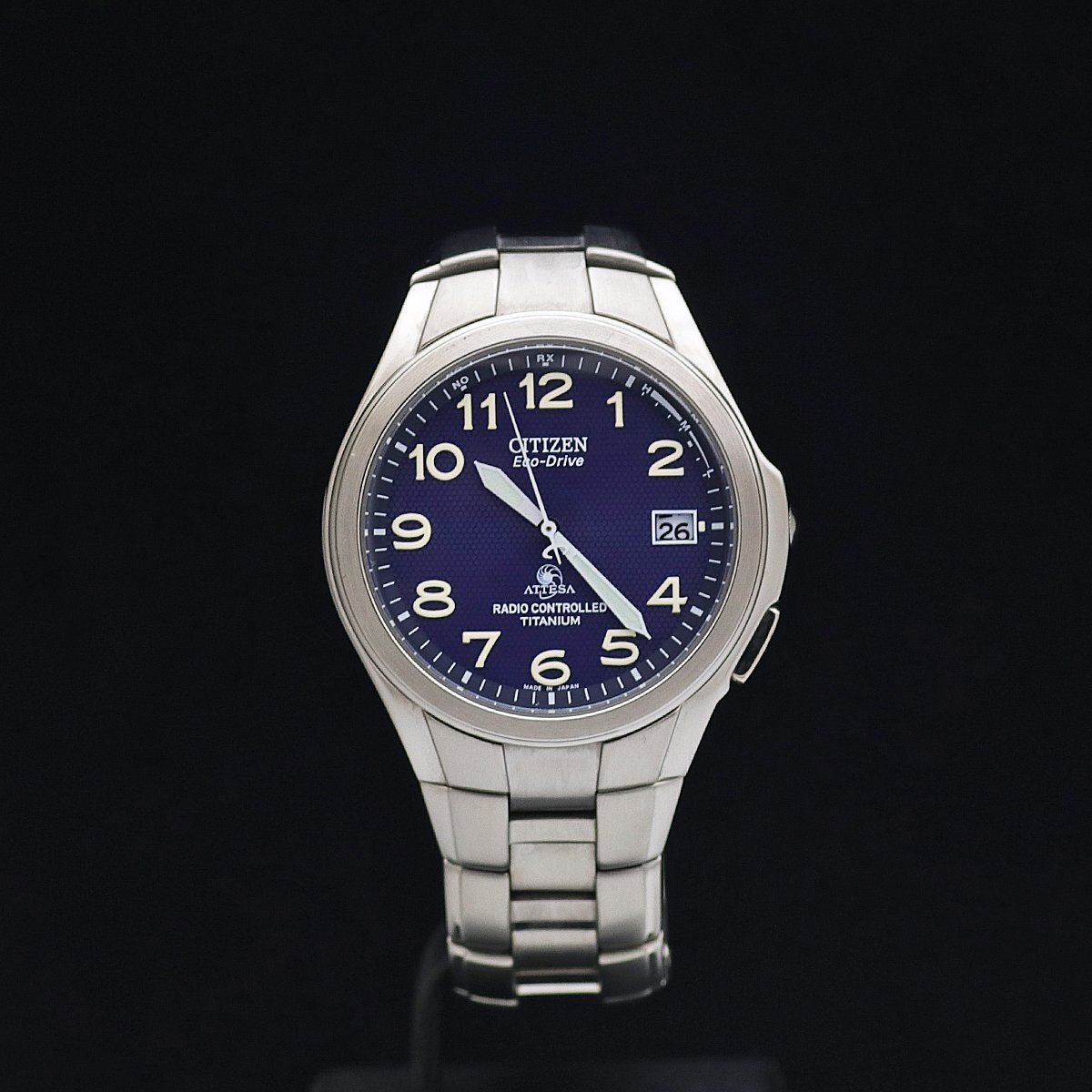美品 CITIZEN シチズン アテッサ H410 ネイビー ソーラー メンズ 2025年最新】Yahoo!オークション -シチズン アテッサ h410の中古