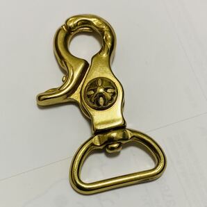 キーリング 真鍮製 キーフック カラビナ チェーン キーホルダー キーチェーン