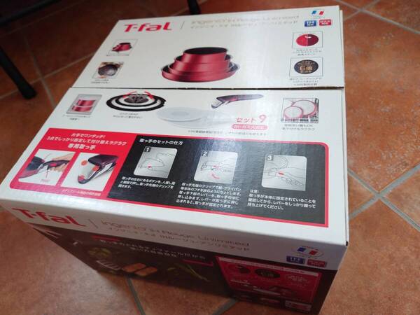 T-fal ティファール インジ二オ・ネオ IHルージュ・アンリミテッド ガス火・IH対応 セット9 フランス製