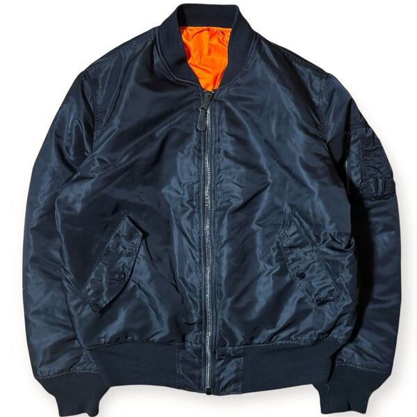 稀少L-TALL ALPHA INDUSTRIES 藤原ヒロシ MA-1 フライトジャケット ブラック