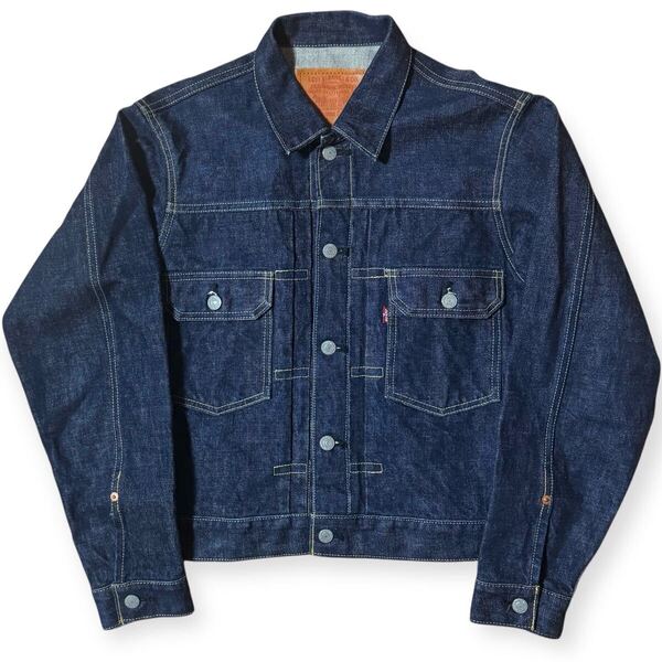 濃紺 LEVI'S 71507 1994FW 復刻 90s 2nd ビッグE デニムジャケット サイズ36 リジッド セカンド