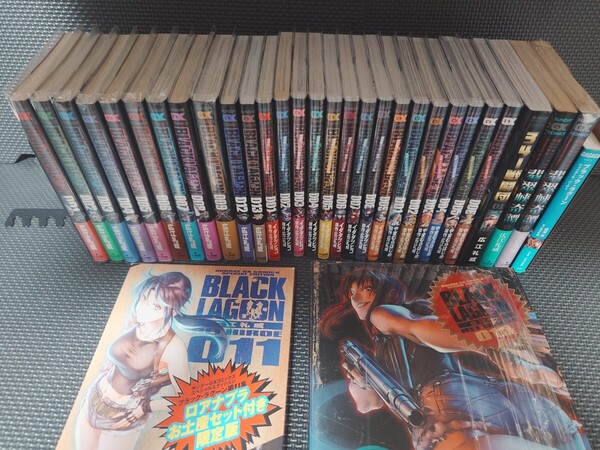 【漫画本】BLACK LAGOON まとめ売り 13冊+掃除屋ソーヤ― 9冊+エダイニシャルステージ 6冊+小説1冊+おまけ本3冊 広江礼威 /著