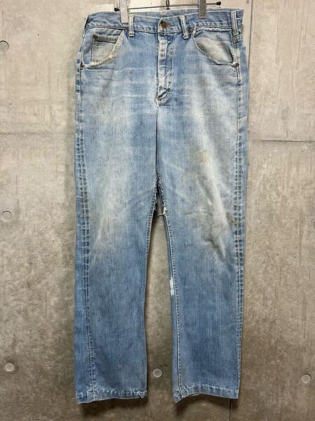 70s ヴィンテージ Lee Denim Pants サイド 黒タグ ユニオンチケット付き リー デニム パンツ MADE IN USA アメリカ製 セミオート TALON