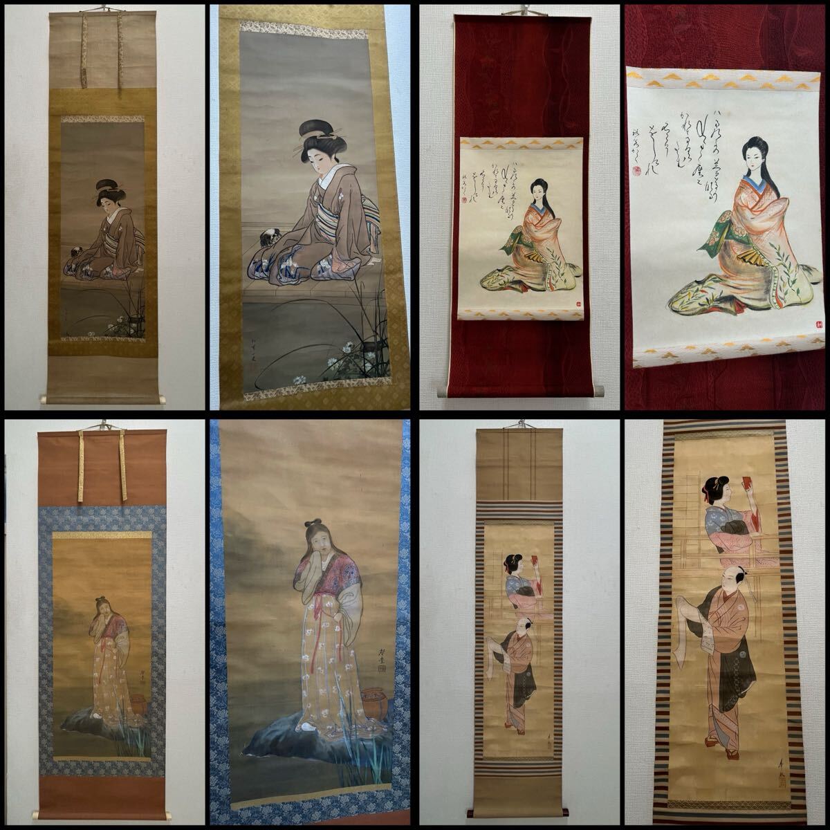 レア 掛け軸 絵 美人画 日本 美術 骨董 Yahoo!オークション -「美人画掛軸」の落札相場・落札価格