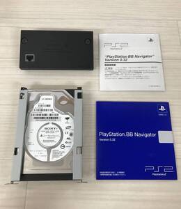 A9001-28 PS2 HDD ハードディスクドライブ ネットワークアダプターBBユニット ナビゲーター付き 【動作未確認】【ジャンク】