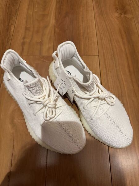 【新品未使用未着用タグ付き】adidas YEEZY Boost 350 V2 Cream White サイズ:US8.5 26.5㎝