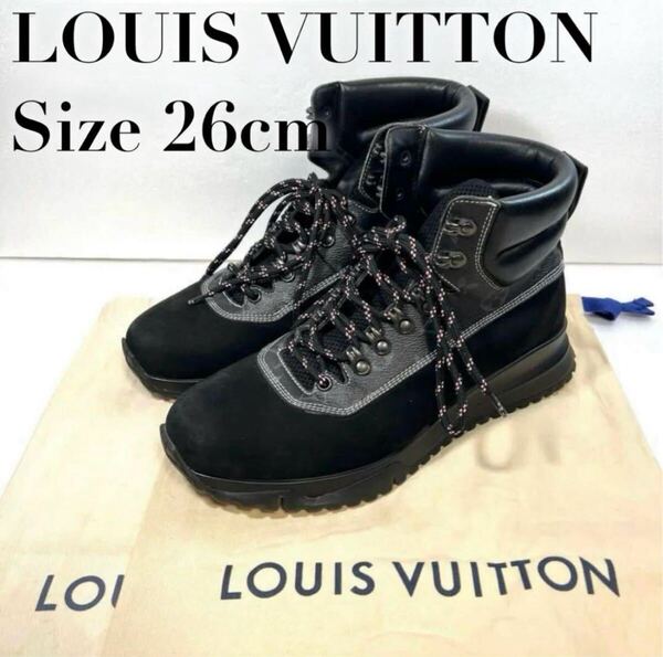 【極美品】Louis Vuitton ルイヴィトン LV FD0138 キャニオンラインブーツ 7 26cm 管理番号0287