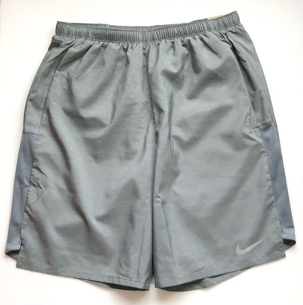 新品 送料込 NIKE DF CHALLENGER BF SHORTS 9INCH RUNNING PANTS Lサイズ 灰 ナイキ ドライフィット チャレンジャー ランニング パンツ