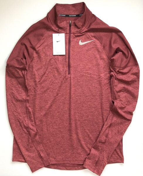 新品 送料込 NIKE ELEMENT HALFZIP TOP Lサイズ ナイキ エレメント ハーフジップ トップ RUN ランニング DRI-FIT 長袖 ドライフィット
