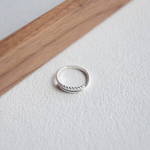 オープニング リング シルバー925 レディース ツイストクロス