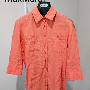WEEKEND MAXMARA リネンシャツ ウィークエンド マックスマーラ 麻 Sサイズ