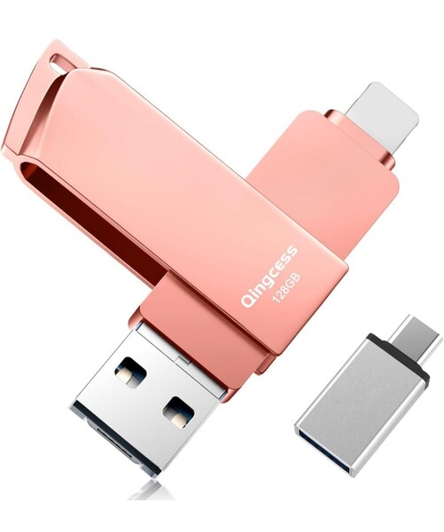 4in1 USBメモリ128GB Type-C/USB/Micro USB搭載