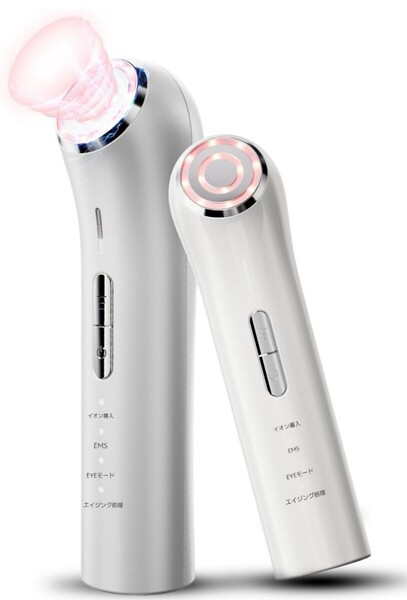 美容器 目元ケア温熱ケア 3色LED 光エステ 4モード 3段階レベル超音波振動