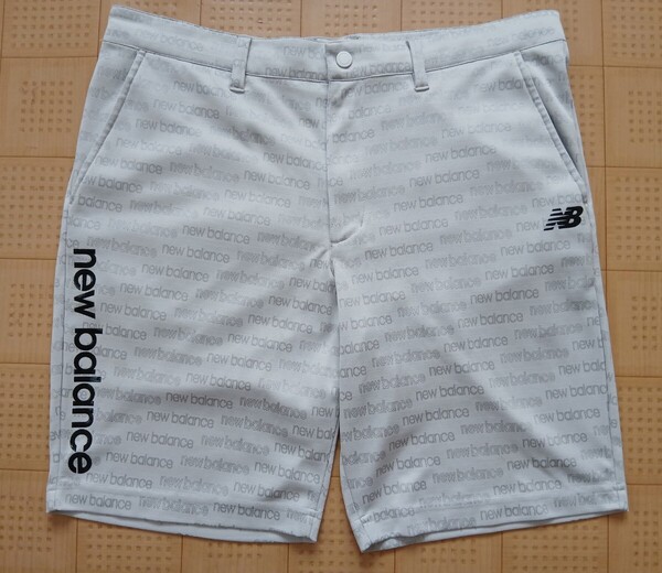 即決 New Balance GOLF ストレッチハーフパンツ 6サイズ 84~88㎝ ライトグレー ニューバランス ゴルフ