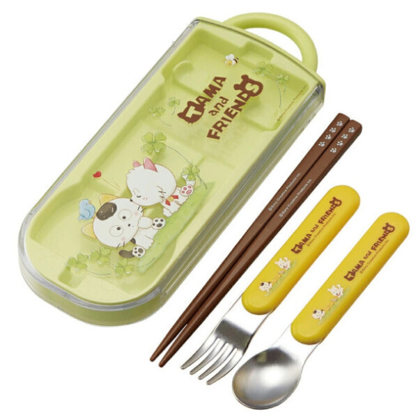 即決新品 タマ&フレンズ スプーン フォーク お箸 トリオセット 遠足 保育園 学校 送料無料