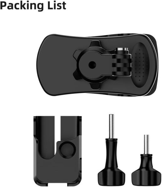 Osmo Pocket 3バックパック・クイッククリップマウント、360度回転バックパックストラップナップサックショルダーマウント