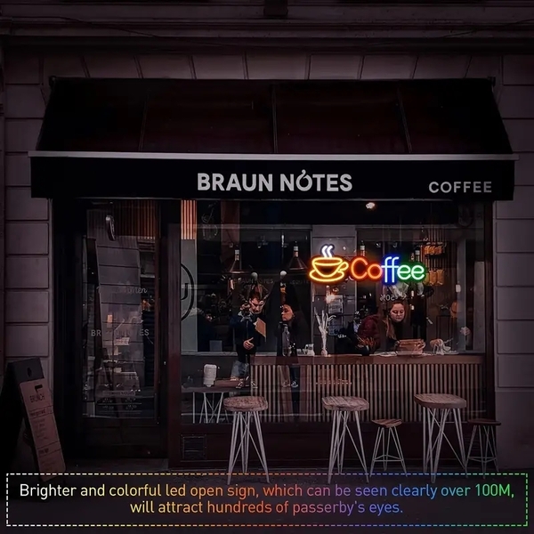 New最安値カラフルコーヒーショップ・LEDネオンサイン看板 アメリカン雑貨