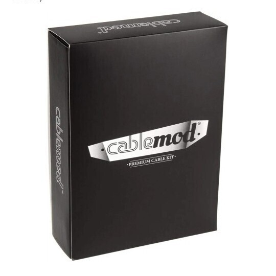 ▲ブラック CableMod E-Series Classic ModMesh Sleeved Cable Kit for EVGA G7 / G6 / G5 / G3 / G2 / P2 / T2 (Black + White)