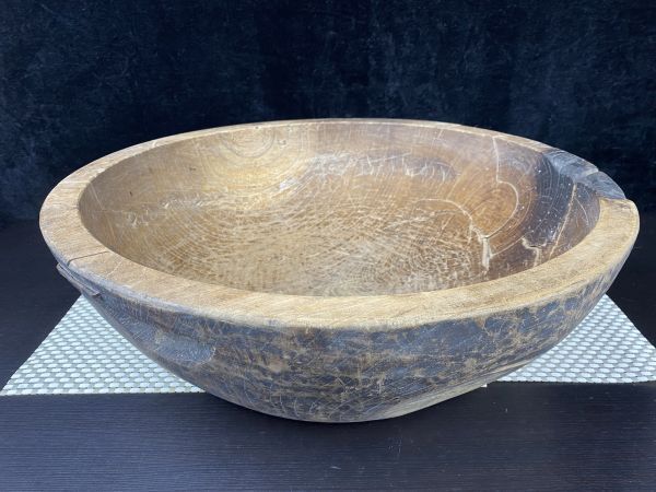 希少 ビンテージ 木製 こね鉢 くりぬき鉢 飾り 古物 古道具 手彫り 当時物 Yahoo!オークション -「こね鉢 木製」(アンティーク