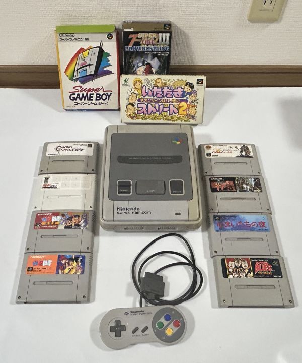 【ニンテンドー】スーパーファミコン本体一式セット+カセット22個 Yahoo!オークション -「スーパーファミコン 本体 セット」の落札
