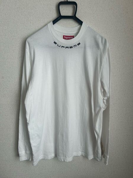 早い者勝ち!格安販売 Supreme Collar Logo L/S Top シュプリーム ロンT M