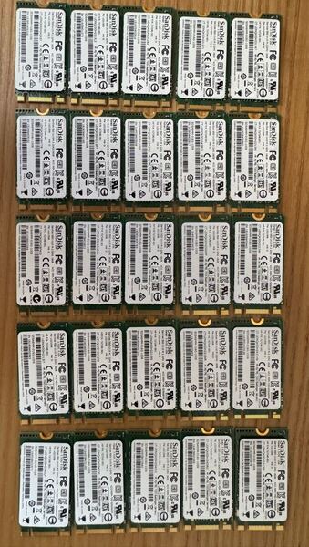 SanDisk 内蔵型長さ4.2cm M2 SSD 16GB×25 枚セット type2242