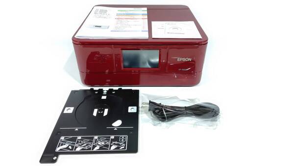 エプソン プリンター A4 インクジェット 複合機 カラリオ EP-881AR レッド(赤) 美品!