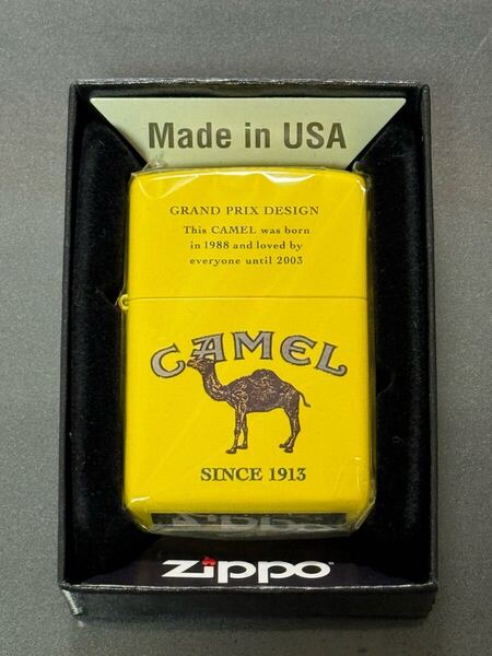 zippo CAMEL SINCE 1913 限定品 キャメル イエロー 2020年製 YELLOW ラクダ 両面デザイン 当選品 総選挙 デットストック ケース 保証書
