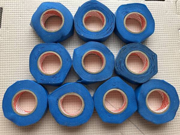 訳あり カモイ マスキングテープ 10巻 カモ井加工紙 17mm KAMOI TAPE カモイテープ 養生 青 ブルー 業務用 コーキング キッチンパネル