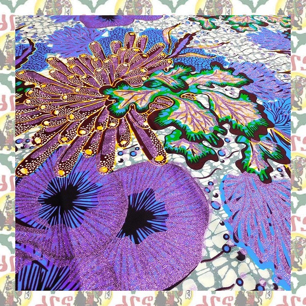 【SALE/180cm x 110cm/2ヤード】アフリカンプリント生地 barg-s05 アフリカ布 アフリカ生地 ゴールドプリント アンカラ キテンゲ