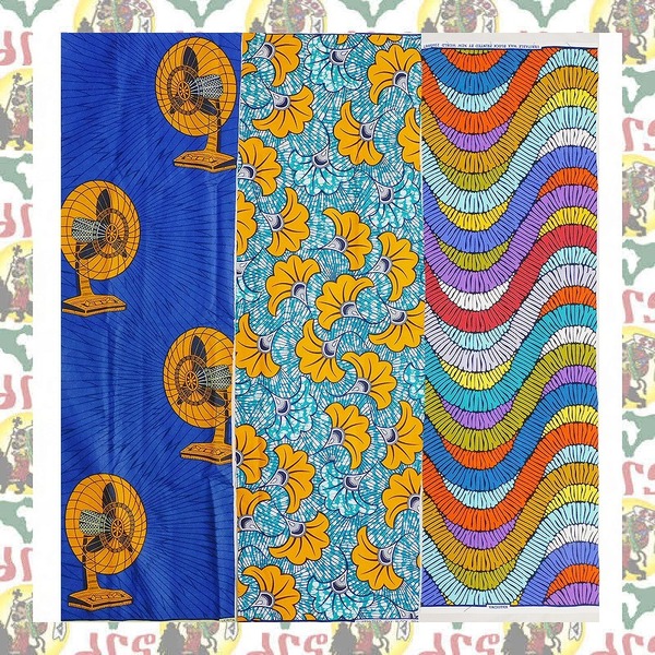 アフリカンプリント 生地 お買い得 35cm x 115cm 3柄 K81(ハギレ パッチワーク 手作りマスク 小物作成に)